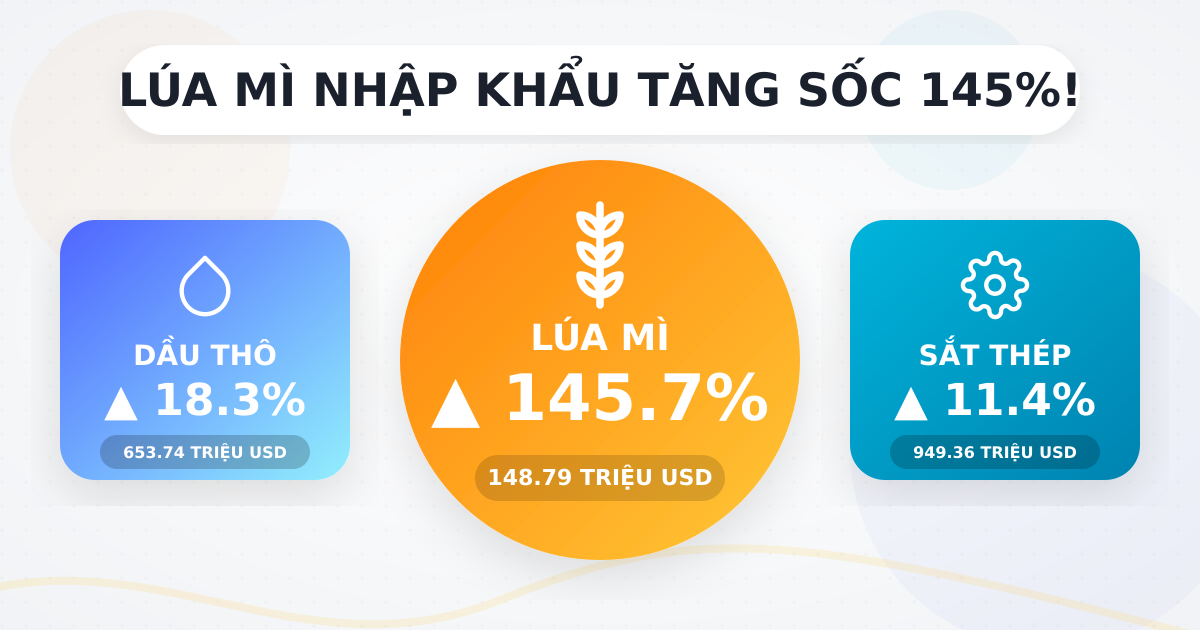 Nhập khẩu theo mặt hàng 08/2025: Sắt thép, Dầu thô tăng